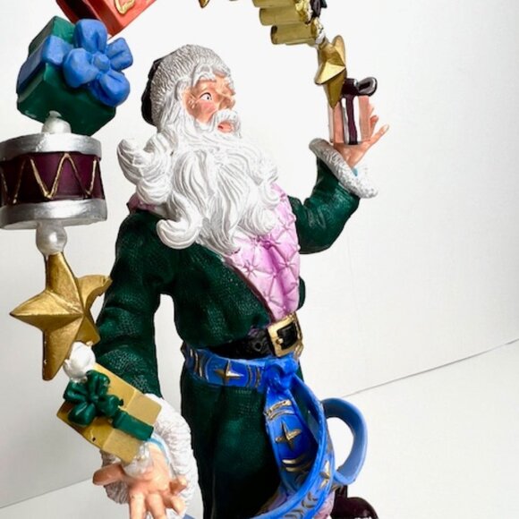 Vintage Lenox Pencil Santa - Santa's Magical Rainbow of Gifts (2012) - Picture 10 of 11
